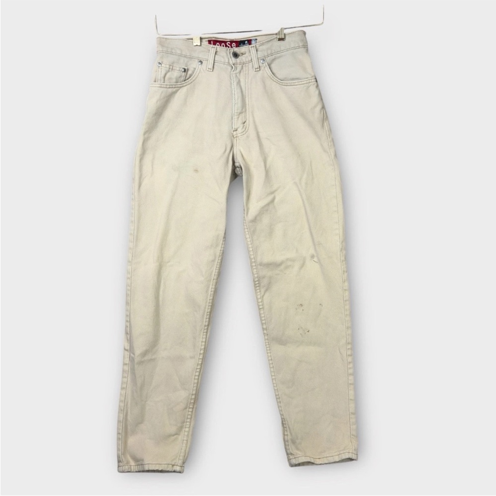 Vtg Levi's Silvertab Loose Fit Khaki Jeans Mens Size 28x30 90's Skater Baggy